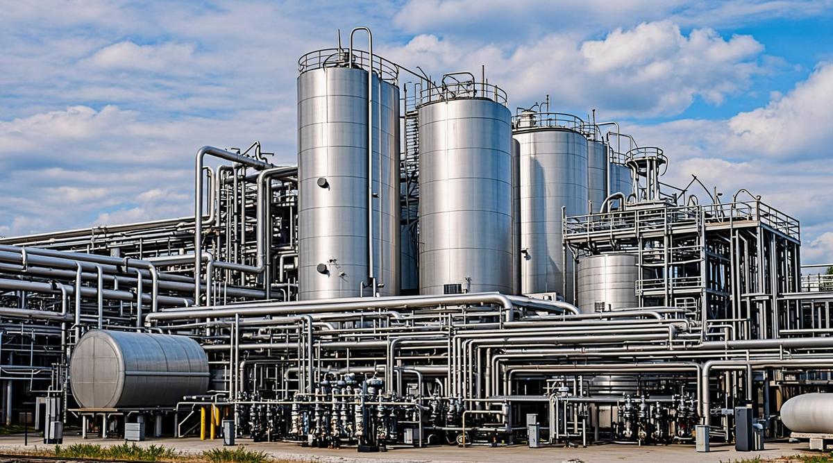 Современный биоперерабатывающий комплекс Eni в Джеле, Сицилия. Индустриальные анаэробные реакторы и системы переработки отходов.