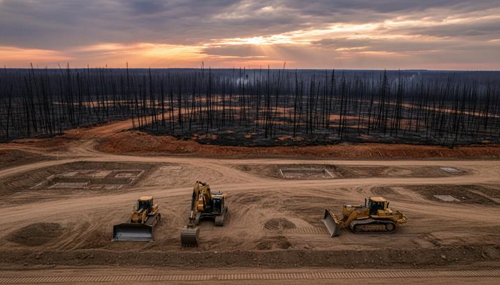 В Канаде горелый лес превратят в «черные пеллеты» для экспорта в Японию