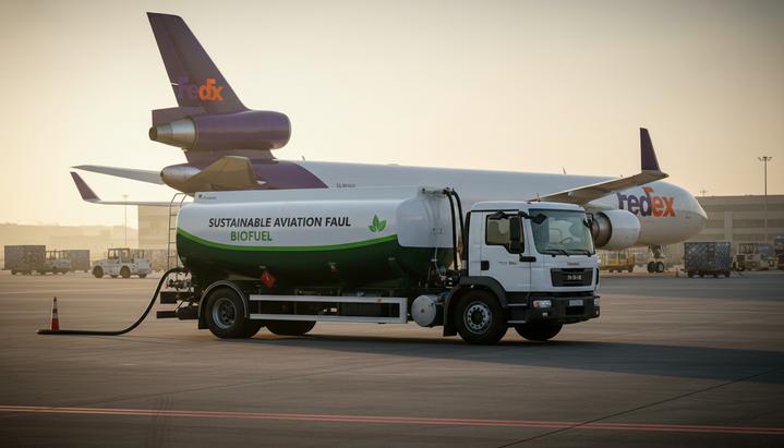 FedEx внедряет устойчивое авиатопливо в крупных аэропортах США